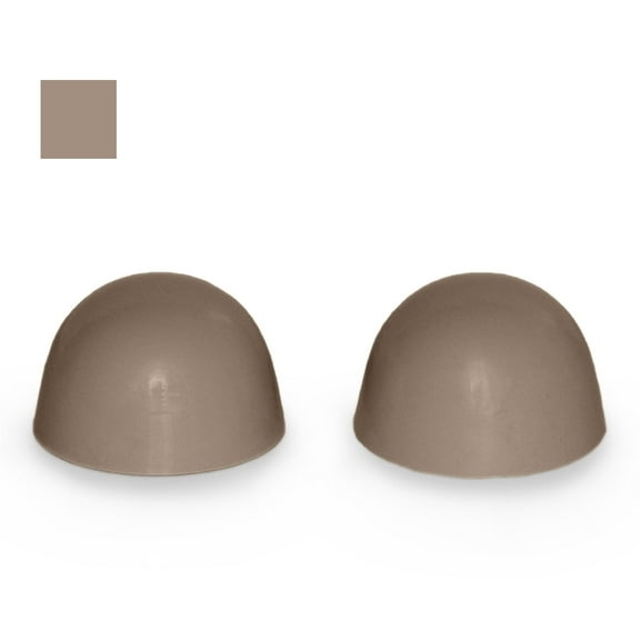 American Standard Replacement Plastic Toilet Bolt Caps - Set of 2 - Spice Mocha
