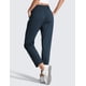 thumbnail image 2 of Pantalones CRZ YOGA para mujer, joggers tobilleros elásticos de 27" azul marino, 2 of 6