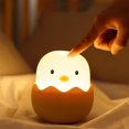 thumbnail image 1 of Eggshell Chick Night Light Cute Animal Shape LED Lamp For Kids Nursery Bedroom, 1 of 5