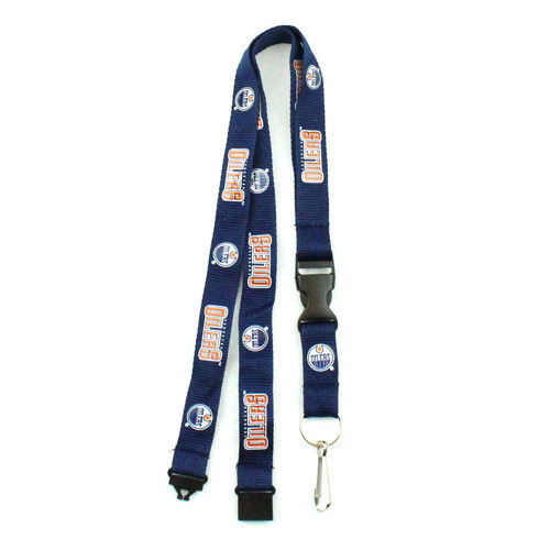 Edmonton Oilers Team Color Lanyard Keychain