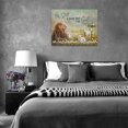 thumbnail image 6 of Lion Wall Art Lamb Cross Daisy Canvas Prints Painting Lion of Judah Pictures Framed Artwork Home Decor for Bathroom Dinning Living Room 16"x12", 6 of 6