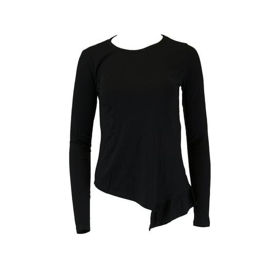 Grey State Long Sleeve Asymmetric Noir Clover Tee XS NEW