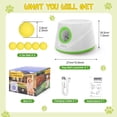 thumbnail image 7 of TOPCHANCES Automatic Tennis Ball Launcher for Dogs, Interactive Dog Toys for Samall & Medium Dogs, Dog Ball Thrower with 3 Launching Distance (19/32/45 ft), 5 Balls Included (Green), 7 of 7