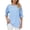 Sky Blue, variant on Black S WIZUTIZ Going Out Tops for Women Sales Plus Size Tunics Casual Tee Short Sleeve Loose Fit Round Neck Tshirts Athletic Solid Oversize Tops Cotton Linen Linen Blouse Elegant Ladies Ts