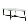 thumbnail image 7 of Evelyn&Zoe Olson 50.5" Wide Oval Coffee Table in Blackened Bronze, 7 of 7