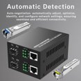 thumbnail image 2 of FTTPVIPS A Pair of 1.25G/s Bidi Gigabit Single-Mode Fiber Ethernet Media Converter with 2PCS Bidi SFP LC Transceiver Module Included, 10/100/1000Base-Tx to 1000Base-SX S, 2 of 9