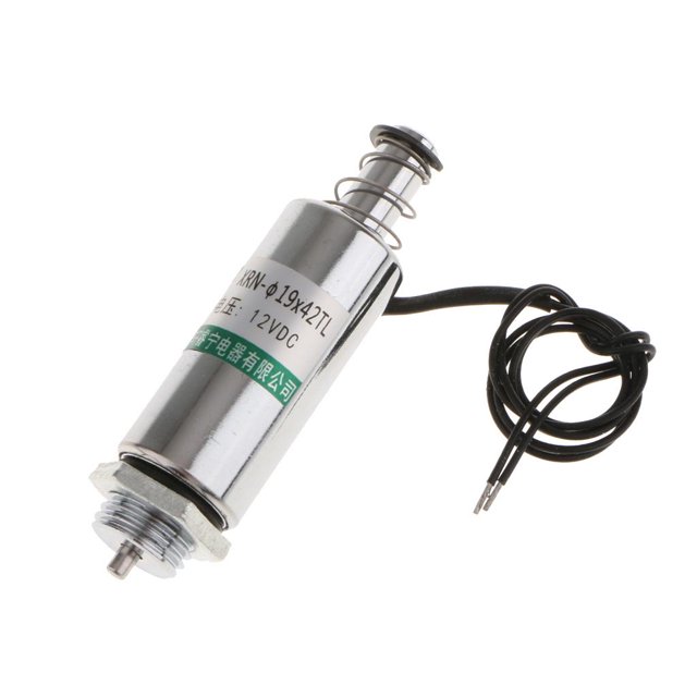 DC12V 10mm Tensión De Tipo De Empuje Solenoide Tubular Lineal XRN / 42TL Soledad Electroválvula tubular