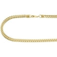 thumbnail image 3 of Real 10K Yellow Gold 3D Hollow Franco Box Link Chain 4.50mm Necklace 32 Inch, 3 of 6