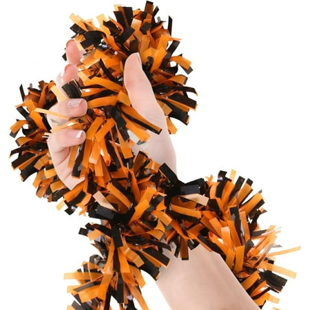 Treasures Gifted Halloween Tinsel Garland - 18ft Black and Orange Garland - Halloween Tree Decorations - Halloween Decorations for Tree, Mantle and Golf Carts