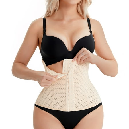 

KUMAYES Waist Trainer for Women Weight Loss Girdle Tummy Cincher Underbust Corset Sport Workout Body Shaper