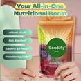 thumbnail image 3 of Proteína en polvo Seedify Gut Health, 450 ml, sabor a matcha vegano, 3 of 7