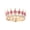Deep pink, variant on Luxurious Women's Crowns with Rhinestones Birthday Party Hairpieces Suitable for Weddings Proms and Special Occasion