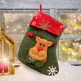 thumbnail image 4 of Gnoradne 3D Christmas Santa Snowman Reindeer Pattern Design Stockings,Vintage Xmas Socks Small Candy Gift Bags,Mini Christmas Stocking Hanging Ornaments for Xmas Tree Home Holiday Party Decor(6Pcs), 4 of 4