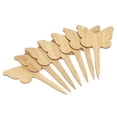 thumbnail image 1 of Unique Bargains Plant Labels, 40Pcs Bamboo Butterfly Shape Marker Tags for Outdoor Indoor Garden, 1 of 5