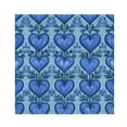thumbnail image 6 of Cloth Napkins Set of6 100% Satin Peachskin Velvet 20x20inx6 Napkins Cloth napkins are washable Soft and Absorbent Blue Growing Hearts Pattern, 6 of 8