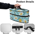 thumbnail image 5 of HELLHERO Bee and Daisy Pattern Protective Steam Iron Carrying Bag Smooth Zipper Travel Carrying Case Travel Iron Storage Holder Bag, Bag Only, 5 of 6