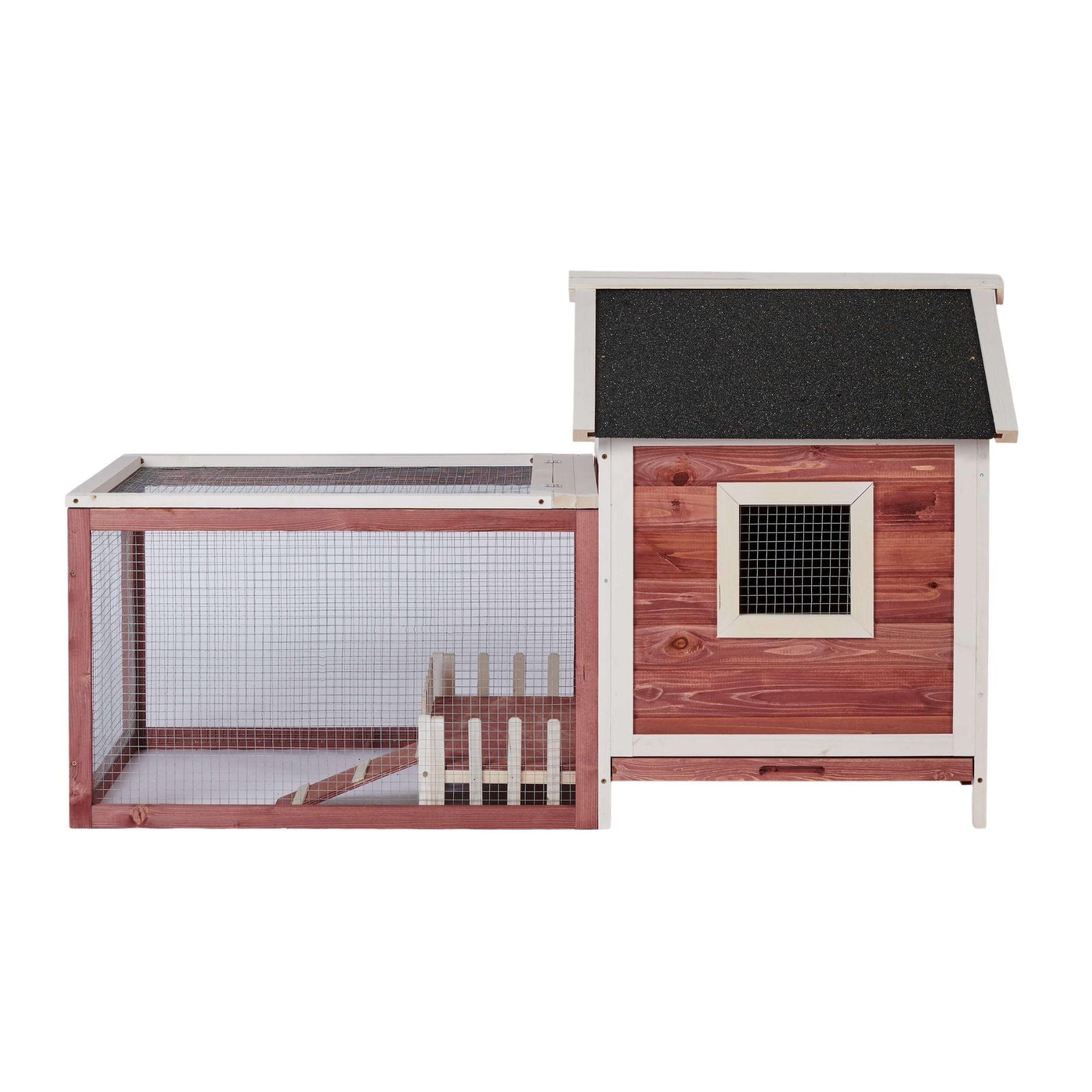 Kadyn Poultry Cage w/ Wire Fence, chicken coop Hutch Cage for Backyard and Outdoors, Auburn Kadyn Poultry Cage w/ Wire Fence, chicken coop Hutch Cage for Backyard and Outdoors, Auburn