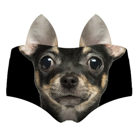 

Female Animal Panties Black Breathable Briefs 1-Pack