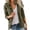 Army Green, variant on Vinsonshop Women's Fall Stand Collar Zip Up Military Cotton Utility Safari Jacket Black 3XL