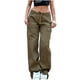 thumbnail image 1 of Pantalones deportivos de cintura baja elásticos con cordón y diseño de moda de estilo urbano para mujer Fridja  alkflakhf35549, 1 of 9