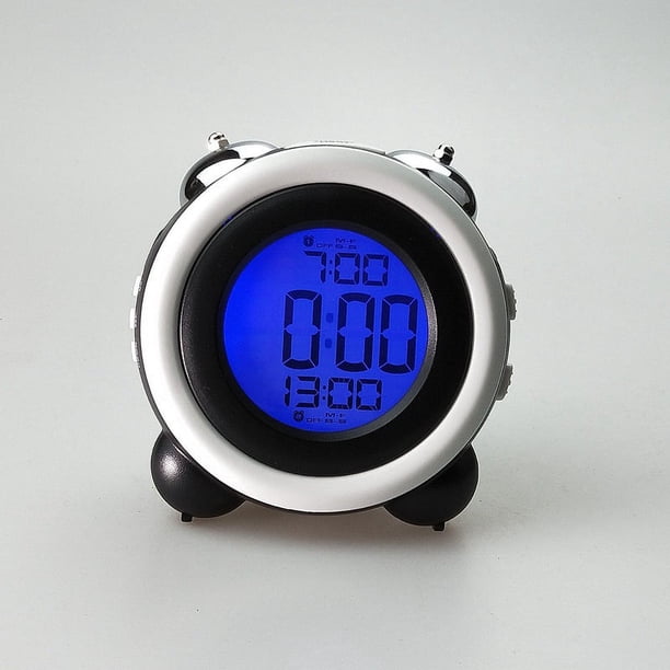 Reloj electrónico con pantalla LCD, reloj para dormitorio, sala de estar, campana, reloj digital, campana grande, despertador, reloj para estudiantes, generación