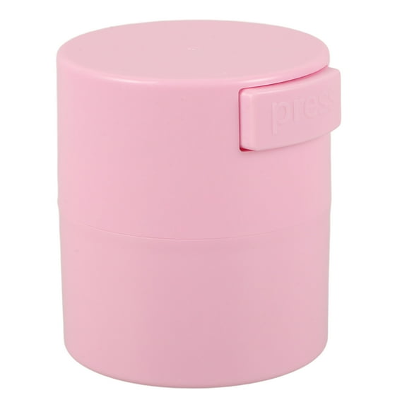 OFFIGAM Pink Vacuum Seal Eyelash Storage Container with Large Capacity and Press Type Design for Glue Bottles