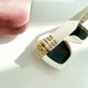 thumbnail image 2 of NEW IN BOX! AUTHENTIC Miu Miu MU 10YS Sunglasses in White (56-17-135), 2 of 6