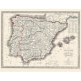 thumbnail image 3 of Monin 24x20 Black Modern Framed Museum Art Print Titled - Spain Portugal - Monin 1839, 3 of 5