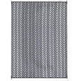 thumbnail image 6 of FH Home Outdoor Rug - Waterproof, Fade Resistant, Reversible - Premium Recycled Plastic - Herringbone - Large Patio, Deck, Sunroom, RV, Camping - Fresno - Navy - 9 x 12 ft Foldable, 6 of 9