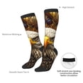 thumbnail image 4 of Balery Vintage Pattern Bald Eagle Printed Novelty Socks Men's Women's Crew Socks Sports Socks Knee High Socks Cotton Socks Quirky and Cool Socks, 4 of 9