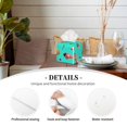 thumbnail image 3 of Tissue Box Cover, Kiwi Tart Ice Cream Print Leather Tissue Box Holder - Tissue Case Facial Paper Organizer for Bathroom, Vanity Countertop, Tabletop, Car, Night Stands, 3 of 7
