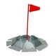thumbnail image 5 of Copa de práctica de golf para putting, asta de bandera para practicar golf en el patio trasero Bandera roja, 5 of 9