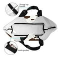 thumbnail image 4 of Balery Brown Cow Bolsa Tote Estilo Estético con Cremalleras, Bolsa de Hombro, Bolsa de Compras Grande y Plegable, 4 of 8