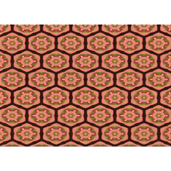 Ahgly Company Machine Washable Indoor Rectangle Transitional Tomato Red Area Rugs, 8' x 10'