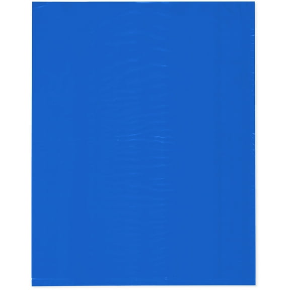 Plymor 12" x 15" (Pack of 100), Blue 2 Mil Flat Open Plastic Poly Bags