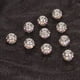 thumbnail image 5 of De Aleación De 110 Piezas Con Forma De Tambor De Cristal De Plata Tibetanas Artesanales De Bricolaje Gloria Perlas de cristal redondo, 5 of 9