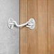 thumbnail image 5 of 2 Pack Storm Hooks, Stainless Steel with Eyelet, for Door, Garage, Window, Cabin, Door (94mm, White), 5 of 5