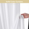 thumbnail image 3 of SIABC-Heidi White Valances for Windows, Valance Curtains 14 Inch Length 30 Inch Wide 2 Panels Set for Kitchen Living Room Bedroom, Light Filtering White Curtains, 2 Pcs Each 30" W 14" L, 3 of 4