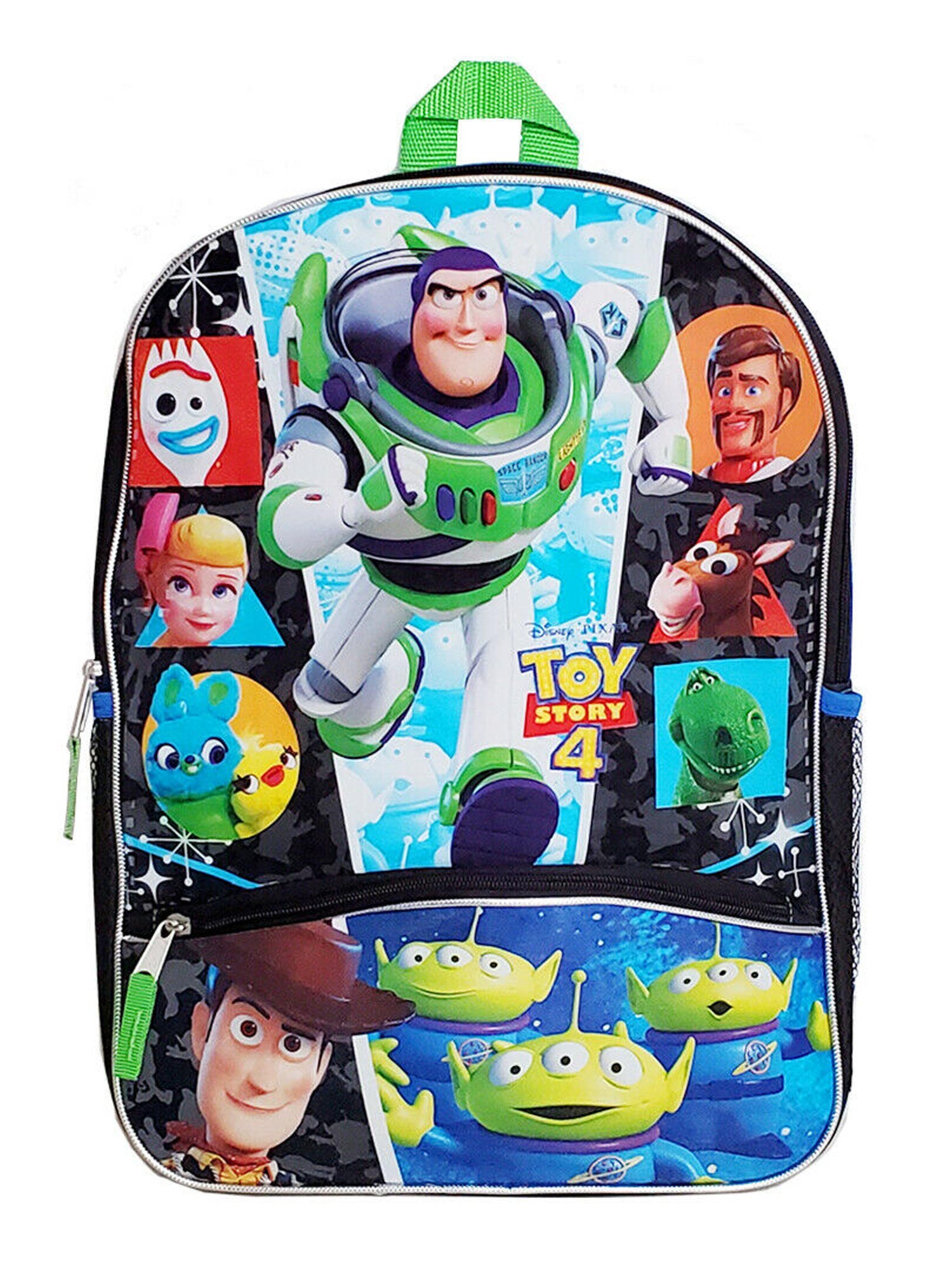 Boys Disney Pixar Toy Story 4 Backpack Woody Buzz Ducky Bunny Forky and More! - image 1 of 4