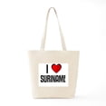 thumbnail image 6 of CafePress - I LOVE SURINAME Tote Bag - Unisex Canvas Tote Bag, Beige, 1-Piece, 6 of 7