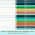 thumbnail image 4 of 18ct Satin Barrel Retractable Gel Pens - Coastal Colors, 4 of 7
