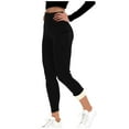 thumbnail image 2 of Delayuji Women's Fleece Lined Legging Winter Warm Soft Skin Friendly Comfort High Waisted With Side Pocket, 2 of 4