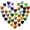 Mixed Color, variant on Ksopiavobs 40 Pieces Heart Shaped Crystal Chakra Stones Natural Heart Polished Crystals Agate Gemstones for Healing Balancing Meditation Yoga Valentine's Day Gift Decoration ( Mixed Color)