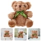 thumbnail image 2 of KAKOWELY Muñeco de oso de dibujos animados, peluche de oso con lazo, divertido y lindo oso de peluche, 2 of 5