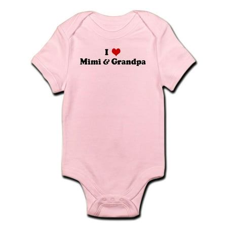 

CafePress - I Love Mimi & Grandpa Infant Bodysuit - Baby Light Bodysuit