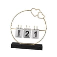 thumbnail image 4 of koolsoo Valentine's Day Desk Calendars Flip Perpetual Calendar for Desk Table Kitchen Heart Black Base, 4 of 9