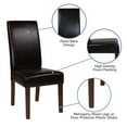 thumbnail image 2 of 2 Pk. Greenwich Series Brown LeatherSoft Parsons Chair, 2 of 9