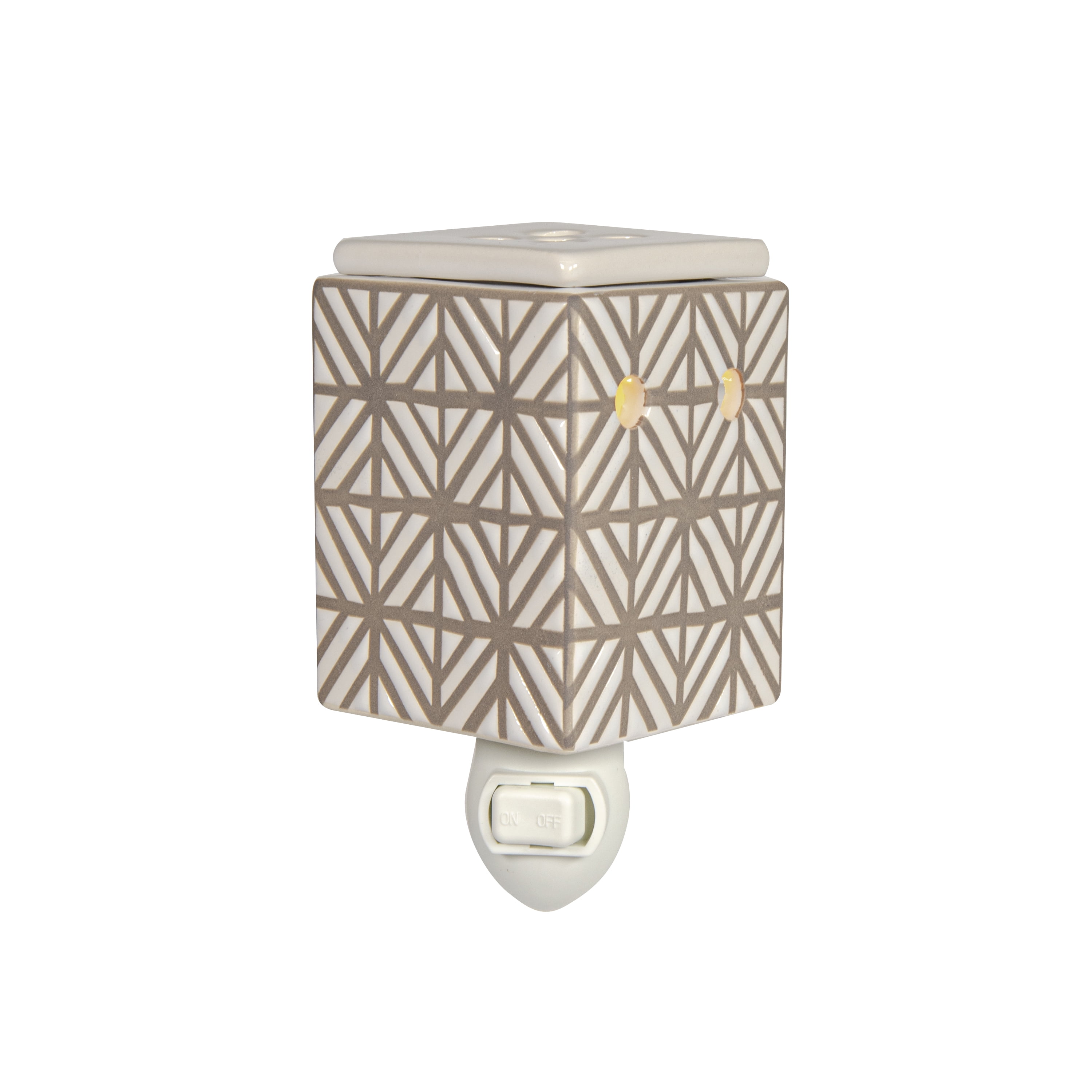 Better Homes & Gardens Accent Warmer, Tiled Ceramic Gray