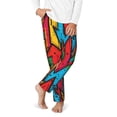 thumbnail image 2 of Hirioo Colorful Arrow Graffiti Pattern for Teenagers' Pajama Pants Womens Lounge Pants with Pockets Pj Bottoms Pants for Men-Medium, 2 of 6