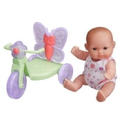 My Sweet Love Lots to Love Babies 5" Baby Doll with Butterfly Tricycle